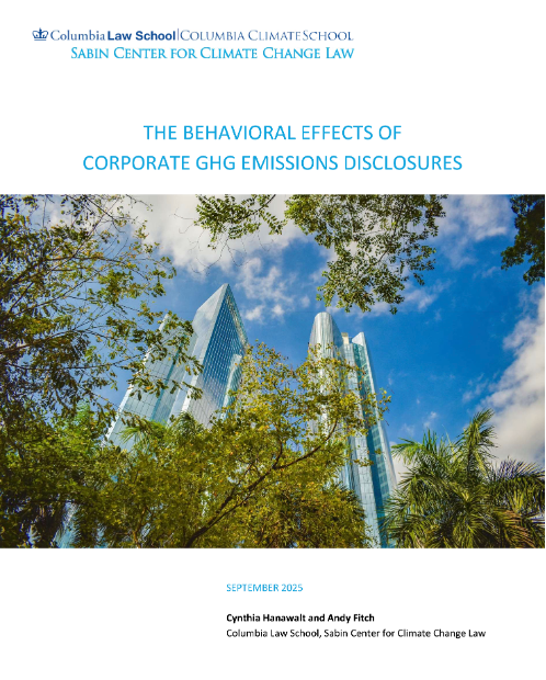 "Corporate GHG Disclosures"