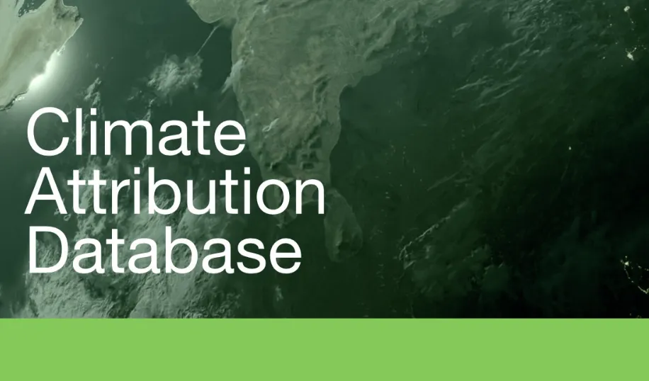 "climate attribution database design" 