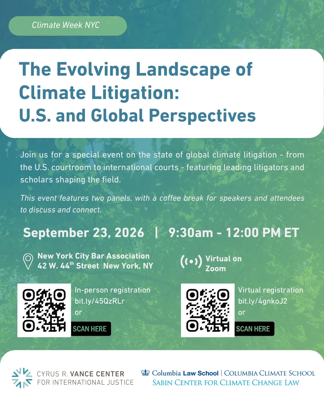 "The Evolving Landscape of Climate Litigation: U.S. and Global Perspectives"