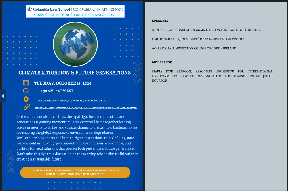 "Future generations" 
