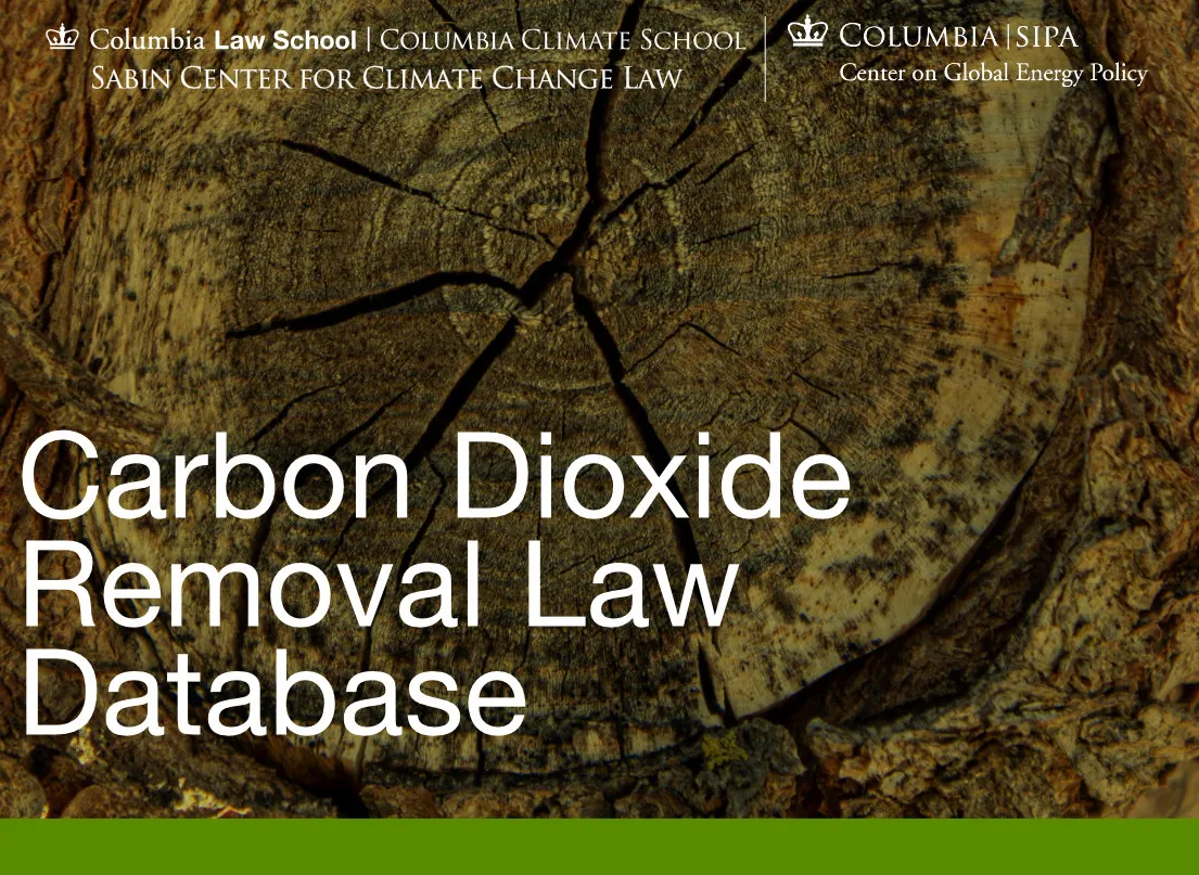 Carbon Dioxide Removal Law Database
