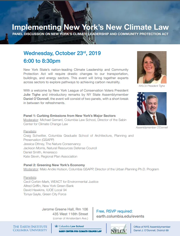 "implementing NY's New Climate Law"