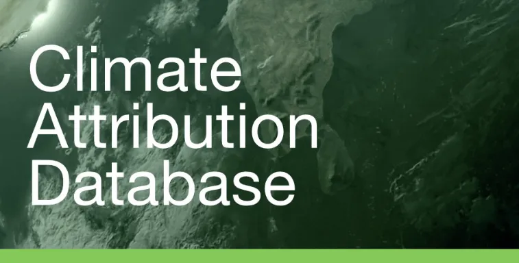 "Climate Attribution Database design"