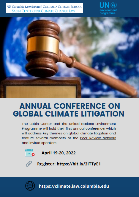 "Climate Litigation conference"