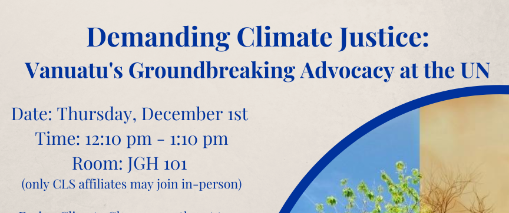 "Demanding Climate Justice"