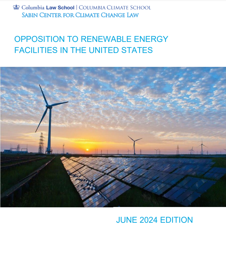 "Opposition to renewable energy"